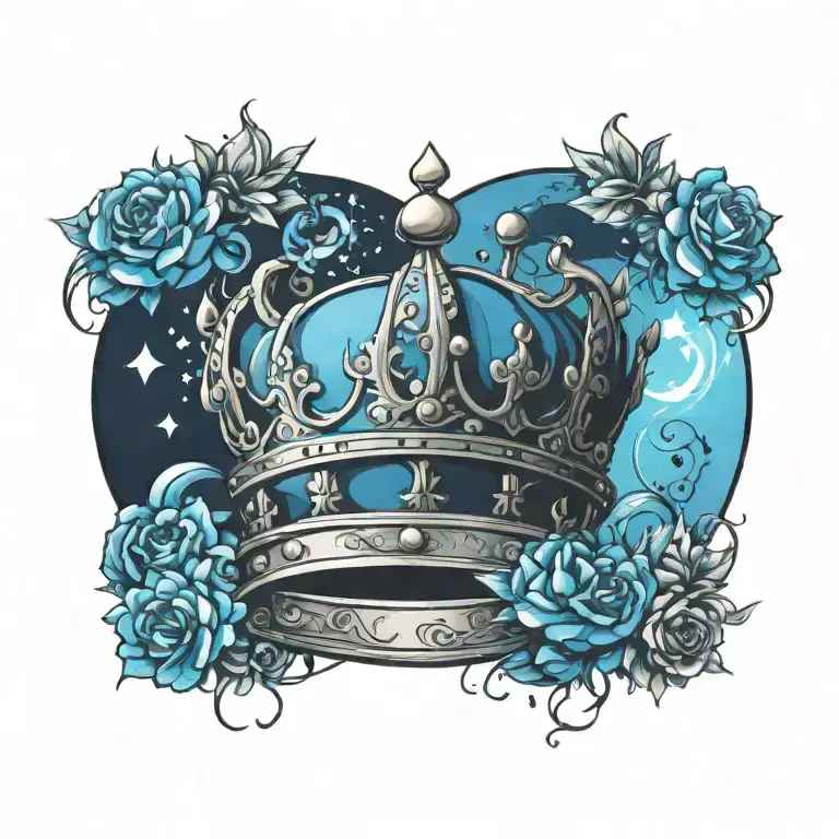 crown tattoo design idea