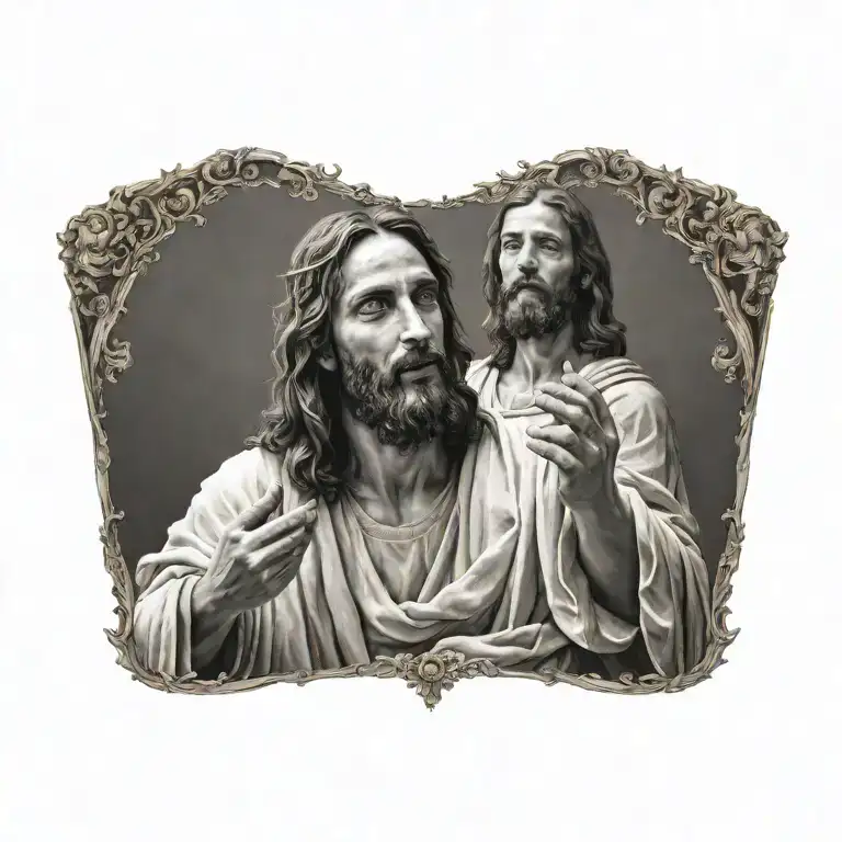 jesus tattoo design idea