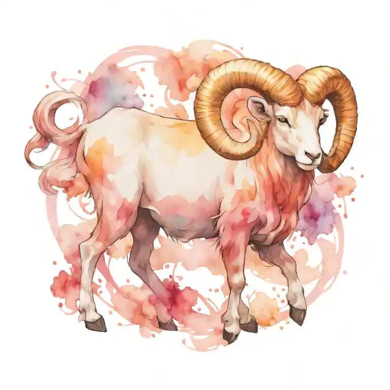 aries tattoo design idea