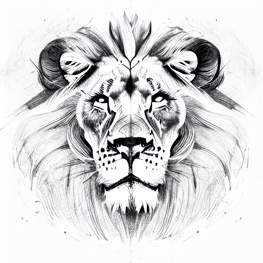 Lion Sketch Tattoo