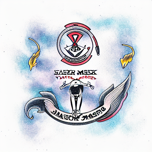 Elon Musk and Twitter tattoo design idea