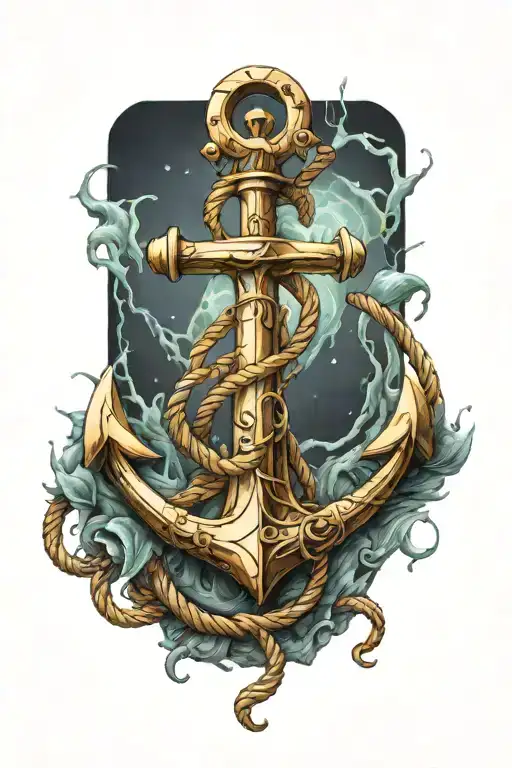 anchor tattoo design idea