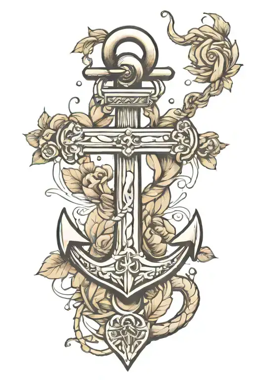 anchor tattoo design idea