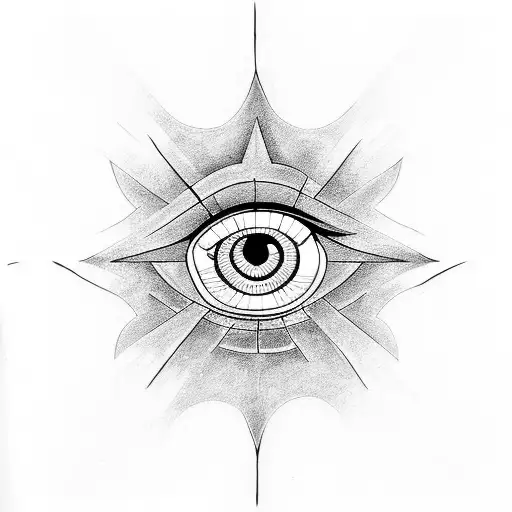 Evil Eye tattoo design idea