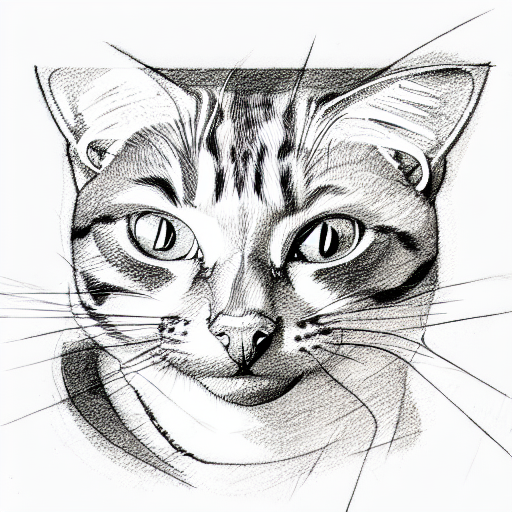 Cat Tattoo Black and White Vector Graphic by BreakingDots · Creative Fabrica