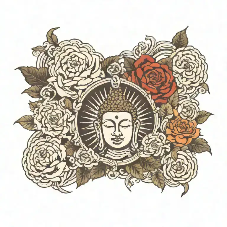 buddhist tattoo design idea