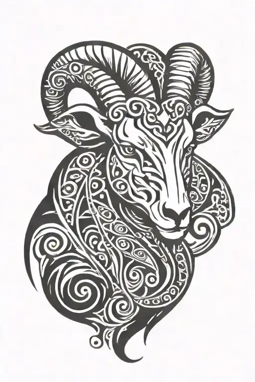 aries tattoo design idea