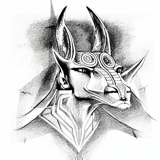 Anubis tattoo design idea