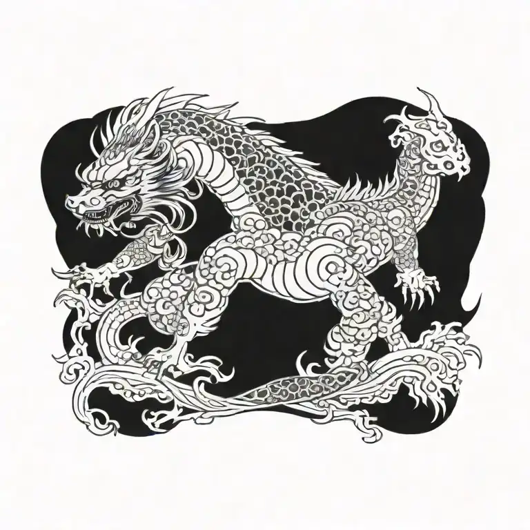 blackout tattoo design idea