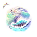 Ocean Wave tattoo design idea