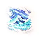 Ocean Wave tattoo design idea