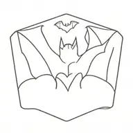 bat tattoo design idea