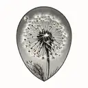 dandelion tattoo design idea