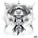 Samurai tattoo design idea