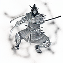 Samurai tattoo design idea