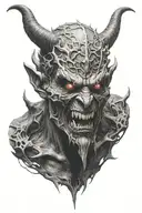 demon tattoo design idea