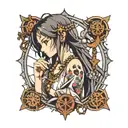 rosary tattoo design idea