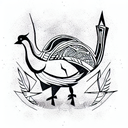 Turkey Warrior tattoo design idea