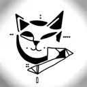 Cat, Computer, Software, Hacker, Programming, Code, Futuristic, Cyborg tattoo design idea