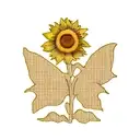 Sunflower tattoo design idea