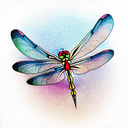 Dragonfly tattoo design idea