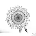 Van Gogh Sunflowers tattoo design idea