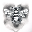 Bee tattoo design idea