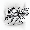 Bee tattoo design idea
