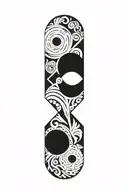 blackout tattoo design idea