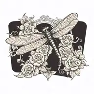 dragonfly tattoo design idea