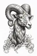 aries tattoo design idea