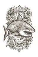 shark tattoo design idea