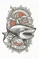 shark tattoo design idea