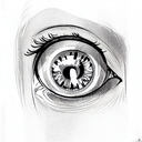 Evil Eye tattoo design idea