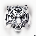 Tiger tattoo design idea