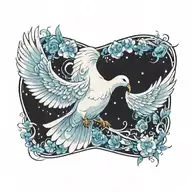 dove tattoo design idea