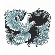 dove tattoo design idea