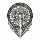 dandelion tattoo design idea