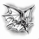 Bat tattoo design idea