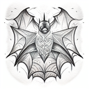 Bat tattoo design idea