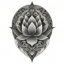 lotus tattoo design idea