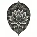lotus tattoo design idea