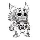 Skull tattoo design idea