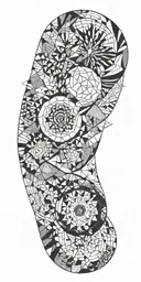 Fine Line/Geometric/Abstract tattoo design idea