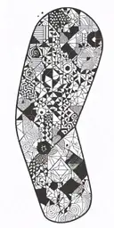 Fine Line/Geometric/Abstract tattoo design idea