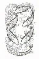 koi-fish tattoo design idea