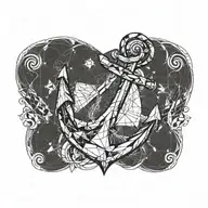 anchor tattoo design idea