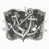 anchor tattoo design idea