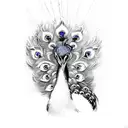 Peacock tattoo design idea