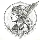 isis goddess tattoo design idea